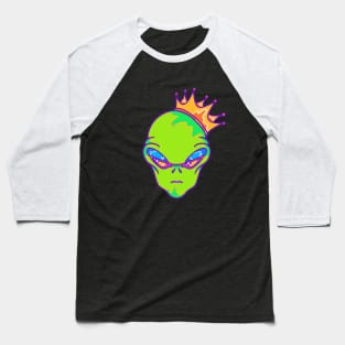 Alien King Psychedelic Baseball T-Shirt